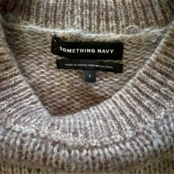 Something Navy taupe spacedye sweater in small - Picture 4 of 4